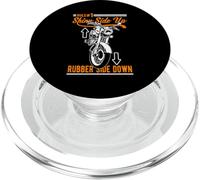 Design divertente del motociclo in gomma lato su lato lucido PopSockets PopGrip per MagSafe