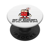 Design divertente della batteria fuori garanzia PopSockets PopGrip Adesivo