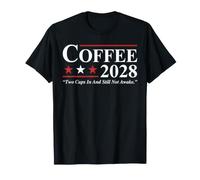 Design Divertente della Parodia della Campagna elettorale del caffè 2028 Maglietta