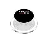 Design divertente della parodia della campagna elettorale del caffè 2028 PopSockets PopGrip per MagSafe