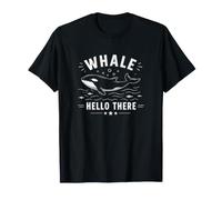 Design Divertente e Carino con Motivo Whale Hello There Maglietta