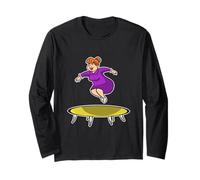 Design divertente Nonna sul trampolino Maglia a Manica