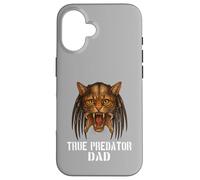Design divertente per amanti dei gatti e papà con scritta "The True Predator Dad" Custodia per iPhone 16