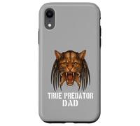Design divertente per amanti dei gatti e papà con scritta "The True Predator Dad" Custodia per iPhone XR