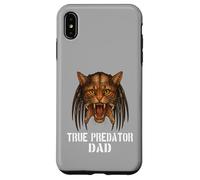 Design divertente per amanti dei gatti e papà con scritta "The True Predator Dad" Custodia per iPhone XS Max