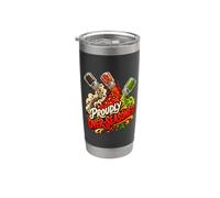 Design divertente per gli amanti delle spezie, orgogliosamente troppo stagionato Bicchiere termico in acciaio inox doppia parete