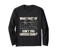 Design divertente per insegnante di matematica con scritta "What Part Of Don't You Understand" Maglia a Manica