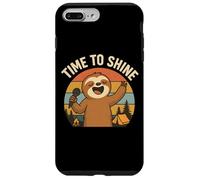 Design divertente per karaoke con bradipo "Time to Shine" Custodia per iPhone 7 Plus/8 Plus