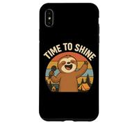 Design divertente per karaoke con bradipo "Time to Shine" Custodia per iPhone XS Max