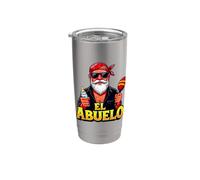 Design divertente per nonni messicani El Abuelo Bicchiere termico in acciaio inox doppia parete