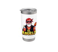 Design divertente per nonni messicani El Abuelo Bicchiere termico in acciaio inox doppia parete