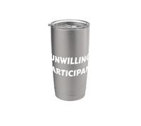 Design divertente per partecipanti riluttanti per introversi e timidi Pe Bicchiere termico in acciaio inox doppia parete