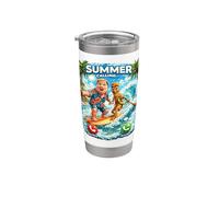 Design divertente per selfie di Summer Vacation Bros. 2026 Bicchiere termico in acciaio inox doppia parete