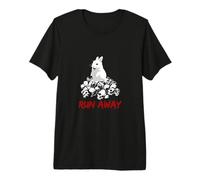 Design Divertente Unisex con Coniglietto Run Away Maglietta Premium