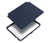 Design diviso, for KOBO Clara Color/2E/BW 6" | Custodia intelligente retro trasparente, attiva/sospende il dispositivo aprendo/chiudendo(Navy Blue)