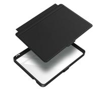 Design diviso, for KOBO Clara Color/2E/BW 6" | Custodia intelligente retro trasparente, attiva/sospende il dispositivo aprendo/chiudendo(Black)