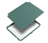 Design diviso, for KOBO Clara Color/2E/BW 6" | Custodia intelligente retro trasparente, attiva/sospende il dispositivo aprendo/chiudendo(Dark Green)