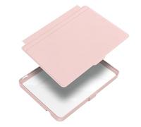 Design diviso, for KOBO Clara Color/2E/BW 6" | Custodia intelligente retro trasparente, attiva/sospende il dispositivo aprendo/chiudendo(Pink)