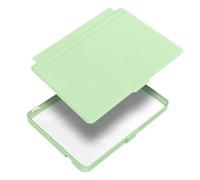 Design diviso, for KOBO Clara Color/2E/BW 6" | Custodia intelligente retro trasparente, attiva/sospende il dispositivo aprendo/chiudendo(Light Green)