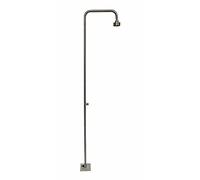 Design Doccia da Giardino Esterna Doccia per Piscina Deluxe in Acciaio Inox Spazzolato di Alta Qualità, Testa Orientabile