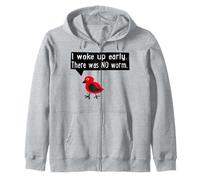 Design Early Bird, Regalo Grumpy in The Morning Felpa con Cappuccio