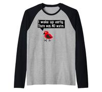 Design Early Bird, Regalo Grumpy in The Morning Maglia con Maniche Raglan