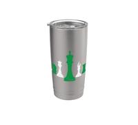 Design elegante e moderno degli scacchi Bicchiere termico in acciaio inox doppia parete