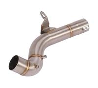 Design Elegante Silenziatore per Tubo di Collegamento di Scarico Moto in Acciaio Inossidabile Adatto per B&MW F750GS F850GS F 850 GS 2018-2022(Argento)