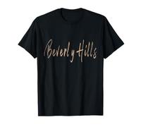 Design elegante vintage di Beverly Hills California Maglietta