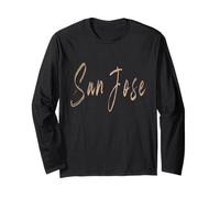 Design elegante vintage di San Jose California Maglia a Manica