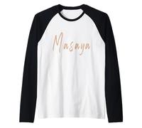 Design Elegante Vintage MaSaYa Nicaragua Maglia con Maniche Raglan