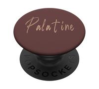 Design elegante vintage Palatine Illinois PopSockets PopGrip Adesivo