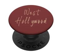 Design elegante vintage West Hollywood California PopSockets PopGrip Adesivo
