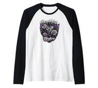 Design Emo Gotico Splendidamente Spezzato Maglia con Maniche Raglan