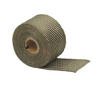 Design Engineering Avvolgitore termico in titanio con tecnologia in pietra lavica, 5,1 cm x 99,1 cm, avvolgimento termico per tubi di scarico, nastro flessibile per scarico, resiste a calore diretto a