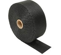 Design Engineering Nastro di scarico in titanio nero con tecnologia Lava Rock - 5,1 cm x 25 '- Nastro flessibile per tubi di scarico, resiste a calore diretto a 980 °C e calore intermittente a 1370 °C