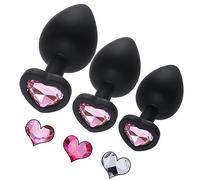 α ρ Design Ergonomico, Un Colore Gioiello Casuale (rosa, Viola Chiaro, Bianco), Giocattoli In Silicone A Forma Di Cuore, Regali Per Uomini E Donne Toys