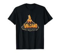 Design esplosivo del vulcano per le giornate calde Maglietta