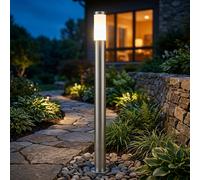 Design Esterno Supporto Lampada Acciaio Inox Balcone Faretto Terrazzi Argento [EEK: Non valutato]