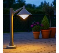 Design Esterno Supporto Lampada Alluminio Balcone Veranda Faretto Luce Grigio [EEK: Inaditato]