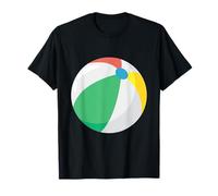 Design estivo colorato con pallone da spiaggia Maglietta