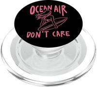 Design estivo Ocean Air Don't Care Surfer Girl PopSockets PopGrip per MagSafe