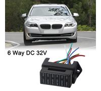 Design Facilmente Accessibile di Portafusibili a Lama Auto DC a 6 Vie per Fissag