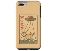 Design fantascientifico per rapimento di cani UFO giapponesi retrò Custodia per iPhone 7 Plus/8 Plus