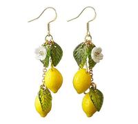 Design fatto a mano, orecchini pendenti, in resina, professione, gioielli, regali, decorazione per donne, abbigliamento casual, vacanze, orecchini di limone