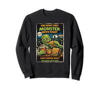 Design Film Horror Retro Mostro Terrore Cinema Drive-in Felpa