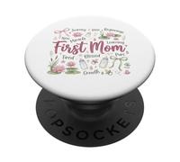 Design "First Mom Blessed New Motherhood Mama" PopSockets PopGrip Adesivo