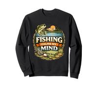 Design Fishing Calms My Mind Peaceful Angler Mindset Felpa
