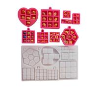 Design Flessibile Dello Stampo In Silicone A Forma Vassoio Minuscolo Per La Creazione Gioielli Artigianali In Resina E Display Decorativi In miniatura Stampo In Silicone Con Griglia In