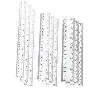 Design flessibile per una praticità senza pari: righelli in plastica con scale chiare, plastica elastica resistente, misurazione su entrambi i lati,
